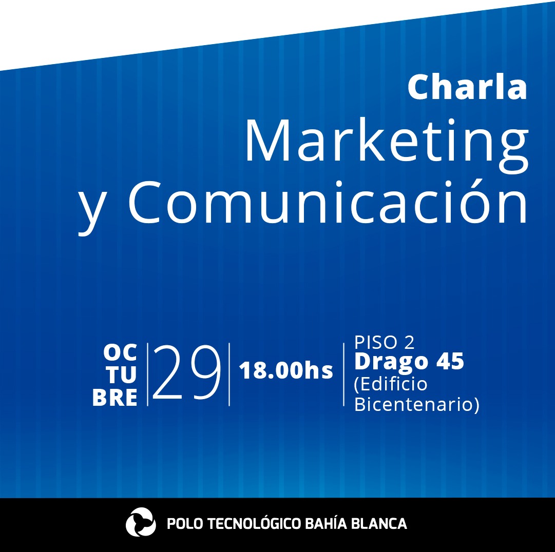 Invitamos a la charla Marketing y Comunicación